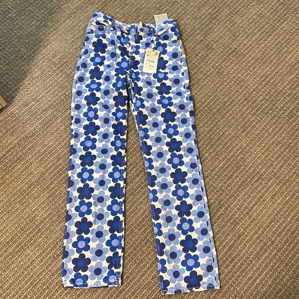 Printed Zara Jeans